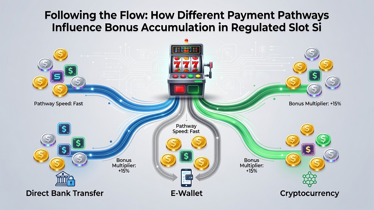 Diagram depicting payment processing timelines and their impact on bonus stacking sequences in regulated slot environments