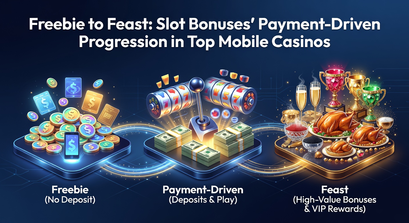 Vibrant mobile slot screen showing free spins transitioning to stacked bonus features with glowing payment icons