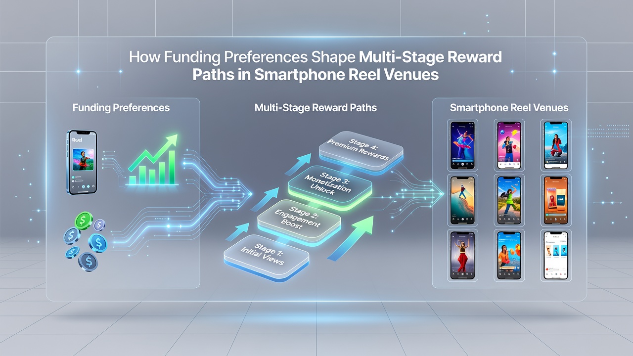 Illustration of multi-stage reward paths branching based on different funding methods in mobile slots