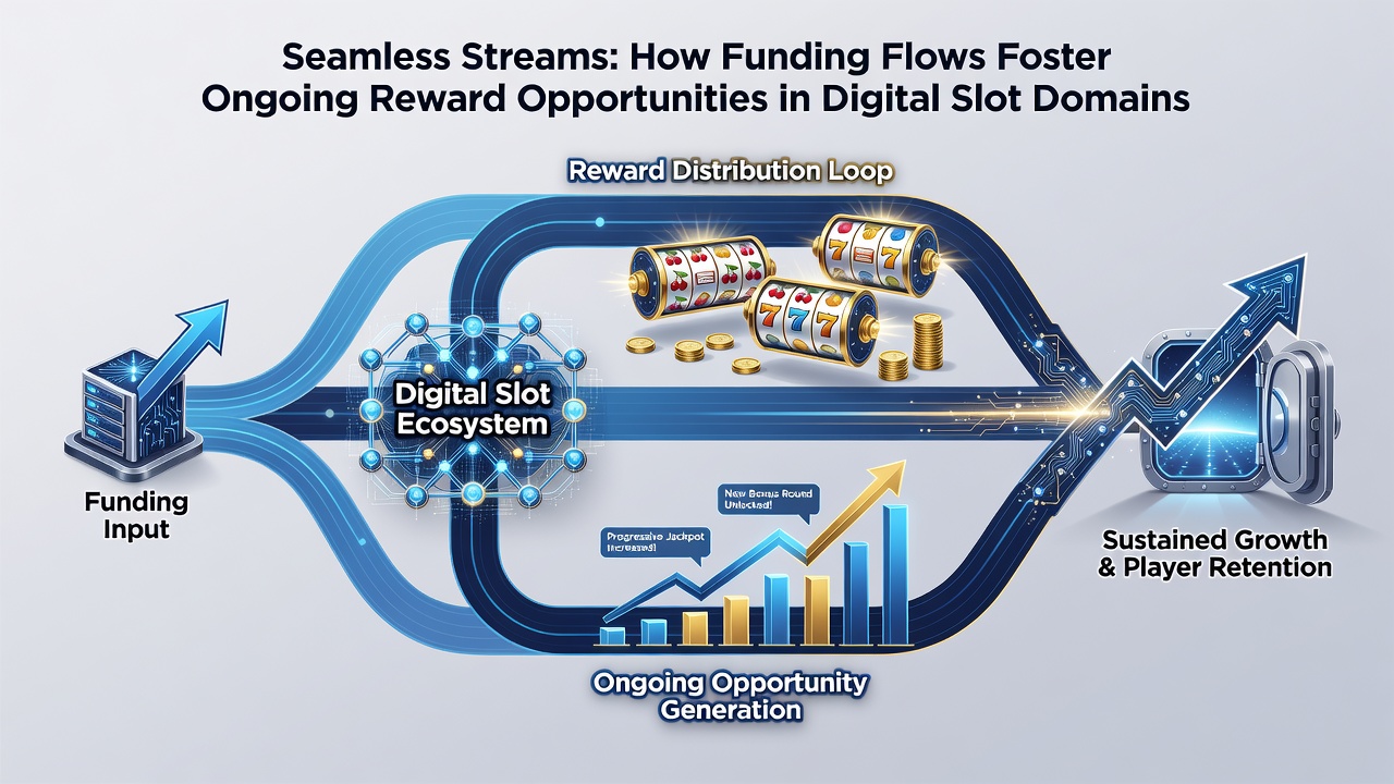 Flow diagram illustrating payment pathways connecting deposits to layered slot rewards