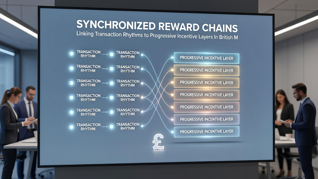 Diagram illustrating synchronized reward chain progression from deposit to layered incentive unlock on mobile reel platforms