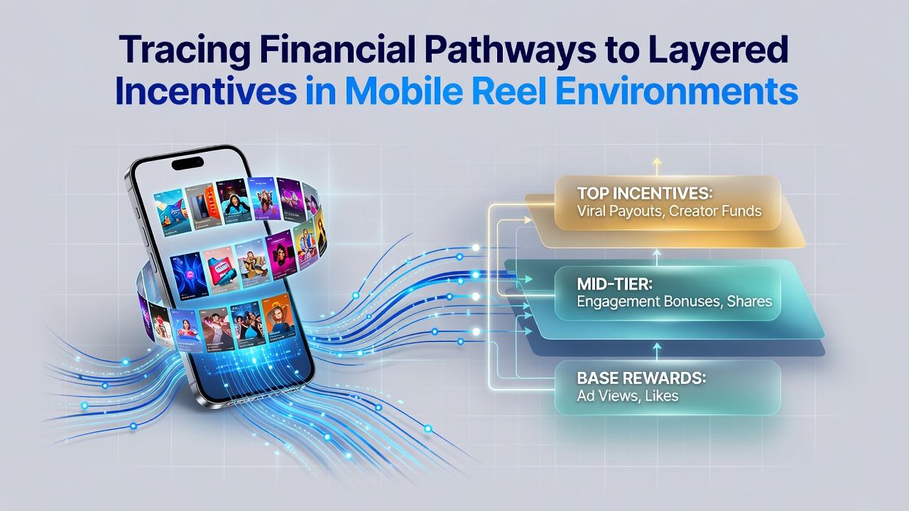 Diagram showing financial transaction flows connecting to layered bonus structures in mobile slot interfaces